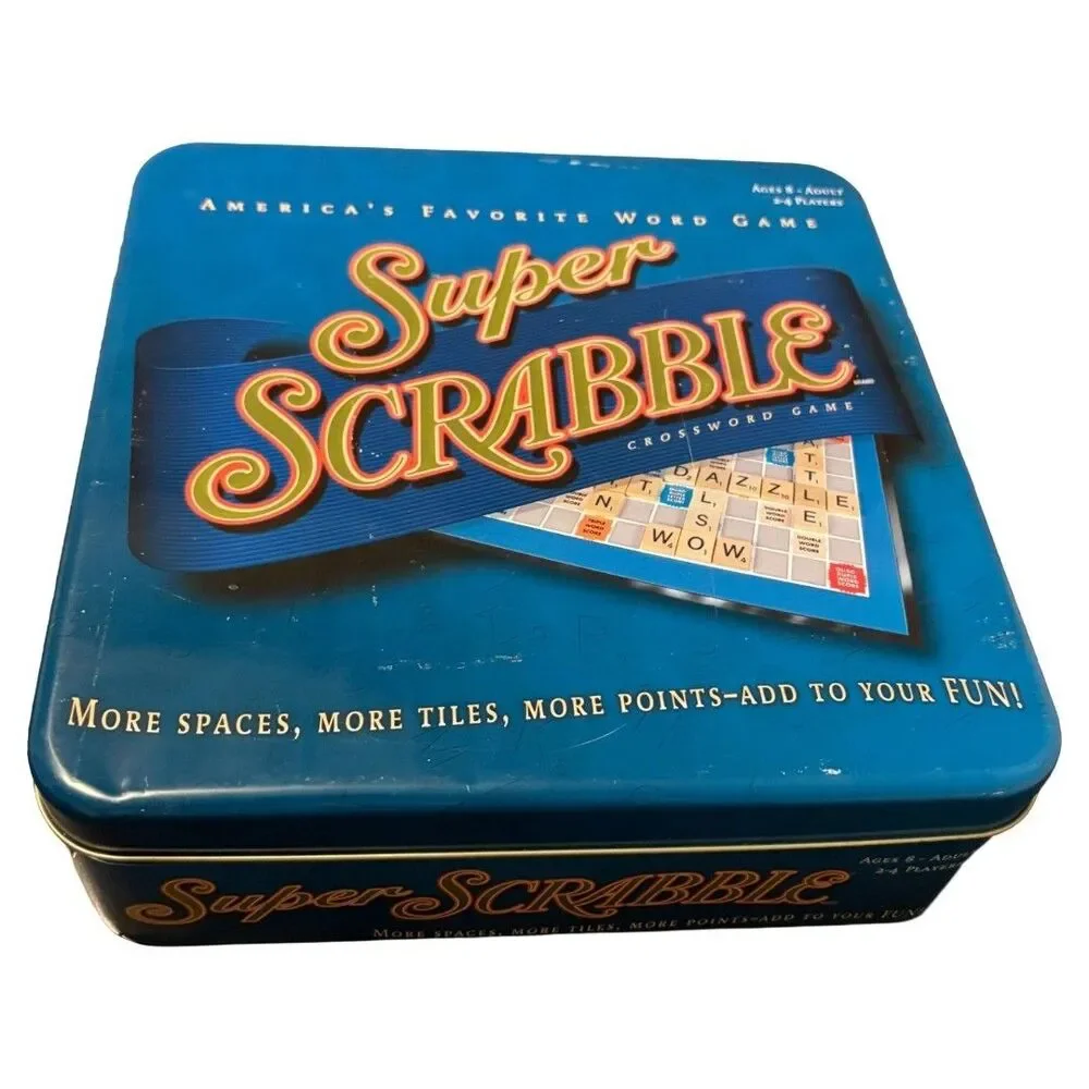 Super Scrabble COMPLETE Winning Moves 2004 Crossword Word More Spaces Tiles